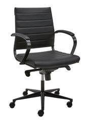 RM-Line Designstoel 600 - Zwart Kunstleder bekleding - Lage rug