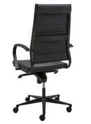 RM-Line Designstoel 601 - Zwart Kunstleder bekleding - Hoge rug