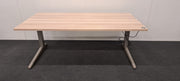 Ahrend  Elektrisch zit-zit bureau - 160x80cm - H62-86cm - Scandinavisch eiken blad - Aluminium onderstel BR107