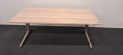 Ahrend  Elektrisch zit-zit bureau - 160x80cm - H62-86cm - Scandinavisch eiken blad - Aluminium onderstel BR107