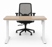 BACK TO SCHOOL Elektrisch zit/sta bureau RM5 Wit frame 120x80cm + Bureaustoel ZOMER ACTIE