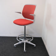 Steelcase Cobi Chair - Baliestoel - Rood/Wit - ZGAN