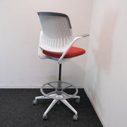 Steelcase Cobi Chair - Baliestoel - Rood/Wit - ZGAN