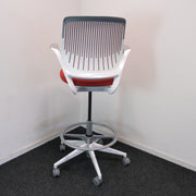 Steelcase Cobi Chair - Baliestoel - Rood/Wit - ZGAN
