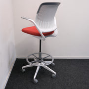 Steelcase Cobi Chair - Baliestoel - Rood/Wit - ZGAN