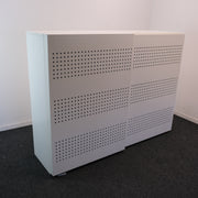 Akoestische Schuifdeurkast - Wit - 160x46x120cm (BxDxH) Geen sleutel