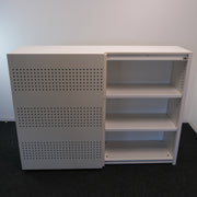 Akoestische Schuifdeurkast - Wit - 160x46x120cm (BxDxH) Geen sleutel