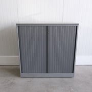 Ahrend Roldeurkast - 120x45x119cm (BxDxH) - Antraciet/Grijs - 2 legborden - Geen sleutel - RD81