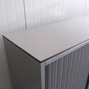 Ahrend Roldeurkast - 120x45x119cm (BxDxH) - Antraciet/Grijs - 2 legborden - Geen sleutel - RD81