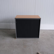 Ahrend roldeurkast - 80x45x72cm (BxDxH) - Grijs/Kers - 1 legbord - Geen sleutel - RD84