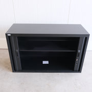 Roldeurkast - Zwart - 120x45x74cm (BXDXH) - Voorzien van Sleutels - RD93