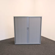 Gispen roldeurkast - 120x47x130cm (BxDxH) - Grijs - Geen sleutel - RD126
