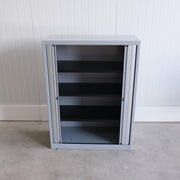 Roldeurkast - Grijs - 100x45x133cm (BxDxH) - Geen sleutel - RD108
