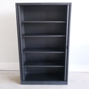Schaffenburg roldeurkast - Zwart/Oker - 120x45x197cm (BxDxH) - Zonder sleutels - RD111