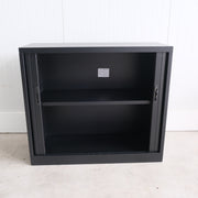 Roldeurkast - Zwart - 120x45x105cm (BxDxH) - Sleutels aanwezig - RD115