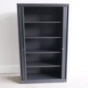 Mewaf roldeurkast - Antraciet - 120x45x198cm (BxDxH) - Geen sleutel - RD117