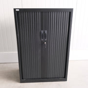 NG roldeurkast - Zwart - 80x45x120cm (BxDxH) - Sleutel aanwezig - RD121