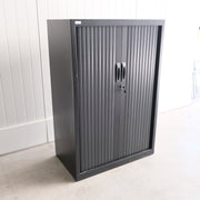 NG roldeurkast - Zwart - 80x45x120cm (BxDxH) - Sleutel aanwezig - RD121