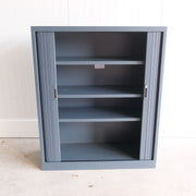 Roldeurkast - Antraciet - 120x45x145cm (BxDxH) - Geen sleutel - RD125