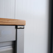 Zettoe schuifdeurkast - Grijs - 120x47x125cm (BxDxH) - Geen sleutel - RD128