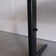 Ahrend Knop instelbaar bureau T-poot - 120x80cm - H63-78cm - Zwart onderstel - Eiken blad - BR89