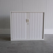 Roldeurkast - Crème - 120x45x105cm (BxDxH) - Sleutels aanwezig - RD136