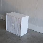 Roldeurkast - Wit - 80x45x74cm (BxDxH) - Sleutel aanwezig - RD138