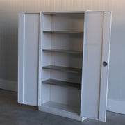 Draaideurkast - Grijs - 100x40x200cm (BxDxH) - Sleutel aanwezig - RD142