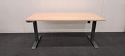 ZGAN Elektrisch zit-sta bureau - 160x80cm - H72-118cm - Eiken blad - Antraciet onderstel - BR105