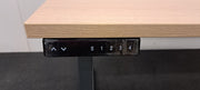 ZGAN Elektrisch zit-sta bureau - 160x80cm - H72-118cm - Eiken blad - Antraciet onderstel - BR105