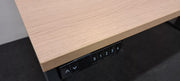 ZGAN Elektrisch zit-sta bureau - 160x80cm - H72-118cm - Eiken blad - Antraciet onderstel - BR105