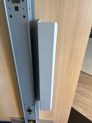 Gispen slinger zit-zit bureau - 160x80cm - H63-86cm - Licht eiken blad - Aluminium onderstel - BR110