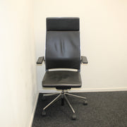 Dynamobel Dis - Zwart leer - Bureaustoel