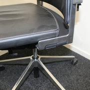 Dynamobel Dis - Zwart leer - Bureaustoel