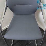 Brunner Ray vergaderstoel - Slede onderstel- Stapelbare stoel - Grijs