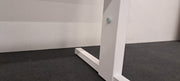 Knop instelbaar bureau - 160x70cm - H64-84cm -  Eiken blad - Wit onderstel - BR112