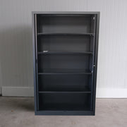 Roldeurkast - Zwart - 120x43x198cm (BxDxH) - Restpartij (NIEUW) - Met sleutel - RD157