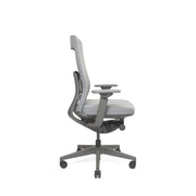 RM-Line Kyan bureaustoel - Grijze stoffering - Grafiet frame NEN-EN 1335