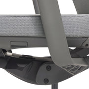 RM-Line Kyan bureaustoel - Hoofdsteun - Grijze stoffering - Grafiet frame NEN-EN 1335