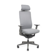 RM-Line Kyan bureaustoel - Hoofdsteun - Grijze stoffering - Grafiet frame NEN-EN 1335