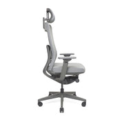 RM-Line Kyan bureaustoel - Hoofdsteun - Grijze stoffering - Grafiet frame NEN-EN 1335