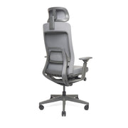 RM-Line Kyan bureaustoel - Hoofdsteun - Grijze stoffering - Grafiet frame NEN-EN 1335