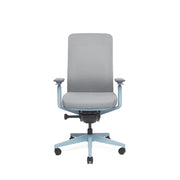 RM-Line Kyra bureaustoel - Grijze stoffering - Blauw frame NEN-EN 1335