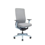 RM-Line Kyra bureaustoel - Grijze stoffering - Blauw frame NEN-EN 1335