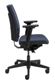 RM-Line Mara bureaustoel - 4 kleuren stoffering - Zwart frame EN 1335