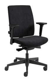 RM-Line Mara bureaustoel - 4 kleuren stoffering - Zwart frame EN 1335