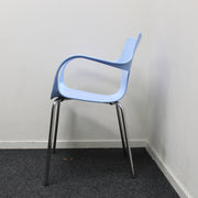Acta Vergaderstoel - Designstoel - Lichtblauw - 4-poots onderstel