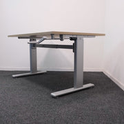 Actiforce - Slinger zit-sta bureau - 120x80 cm - Nieuw blad - Grijs onderstel - R&M Kantoor- en Designmeubilair