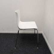 Arper Catifa 46 - Design stoel - Wit - Kunststof - R&M Kantoor- en Designmeubilair