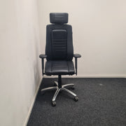 BMA Axia Focus 24/7 - bureaustoel - Zwart leer - R&M Kantoor- en Designmeubilair